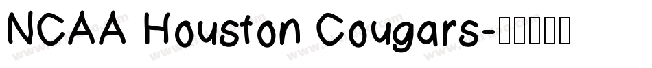 NCAA Houston Cougars字体转换